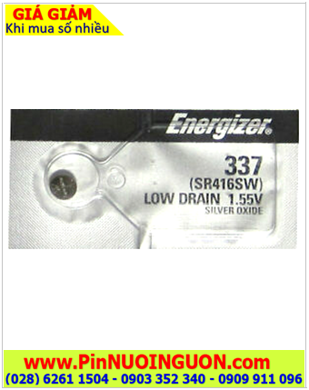 Pin SR416SW _Pin 337; Pin Energizer SR416SW 337 Silver Oxide 1.55V _Made in USA